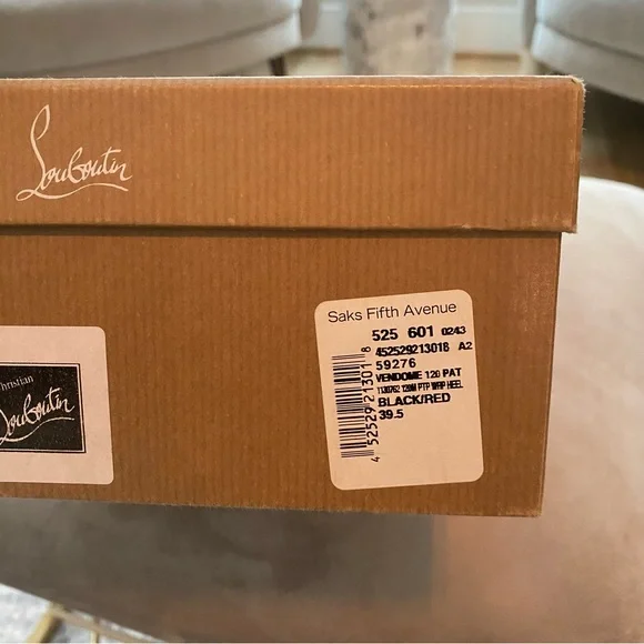 Christian Louboutin Vendome 120 Patent Leather Pumps EU 39.5 Black Red Sole - Picture 3 of 11